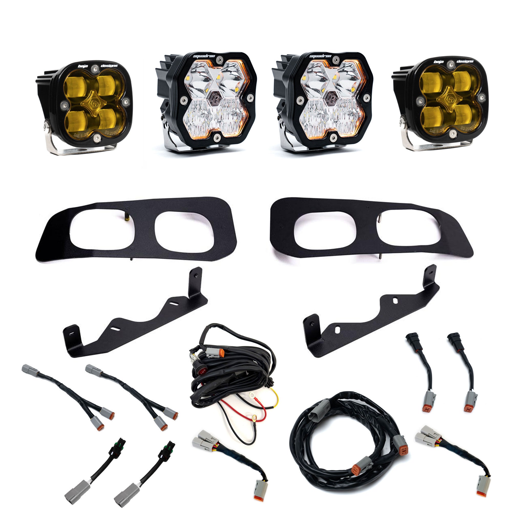 Squadron 2.0 Sport/Squadron SAE Dual Fog Pocket Light Kit - Ford 2023-26 F-250/350 Super Duty