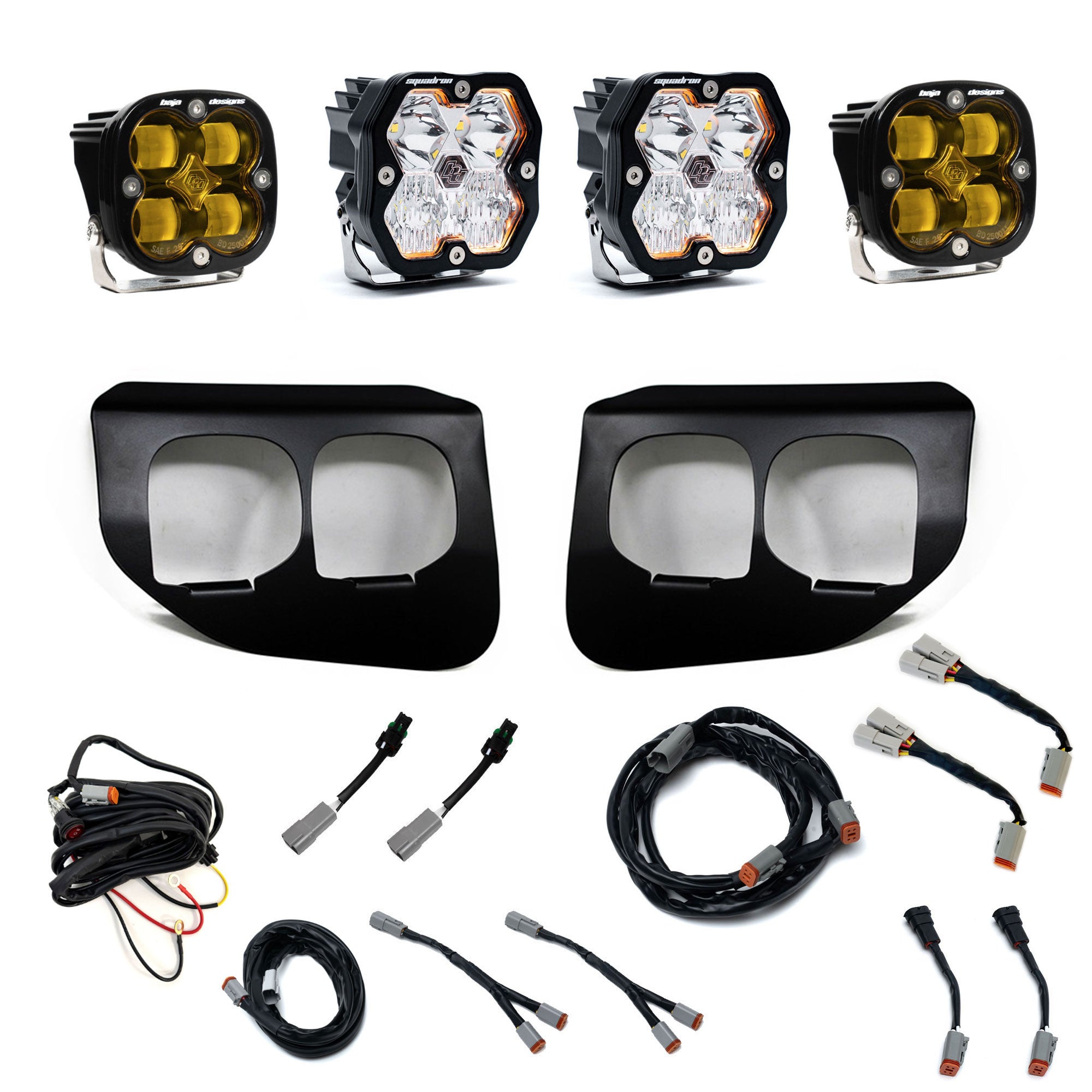 Squadron 2.0 Sport/Squadron SAE Dual Fog Pocket Light Kit - Ford 2020-22 F-250/350 Super Duty