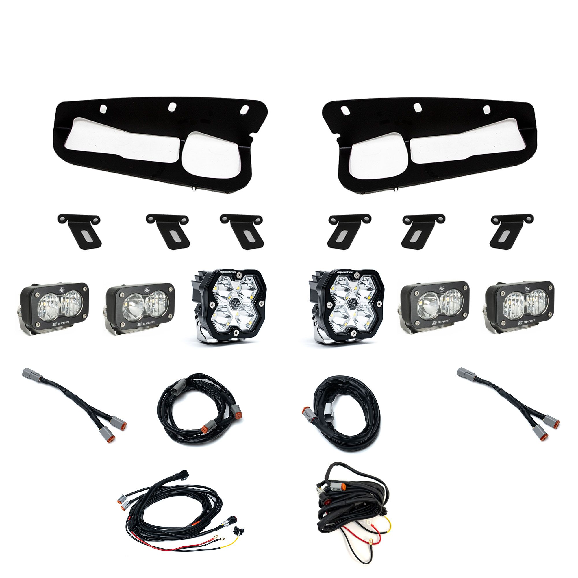 Squadron 2.0 Sport/Dual S2 Sport "Sportmen" Fog Pocket Light Kit - Ford 2021-26 Bronco; 2022-24 Bronco Raptor; Note: w/ Steel Bumper