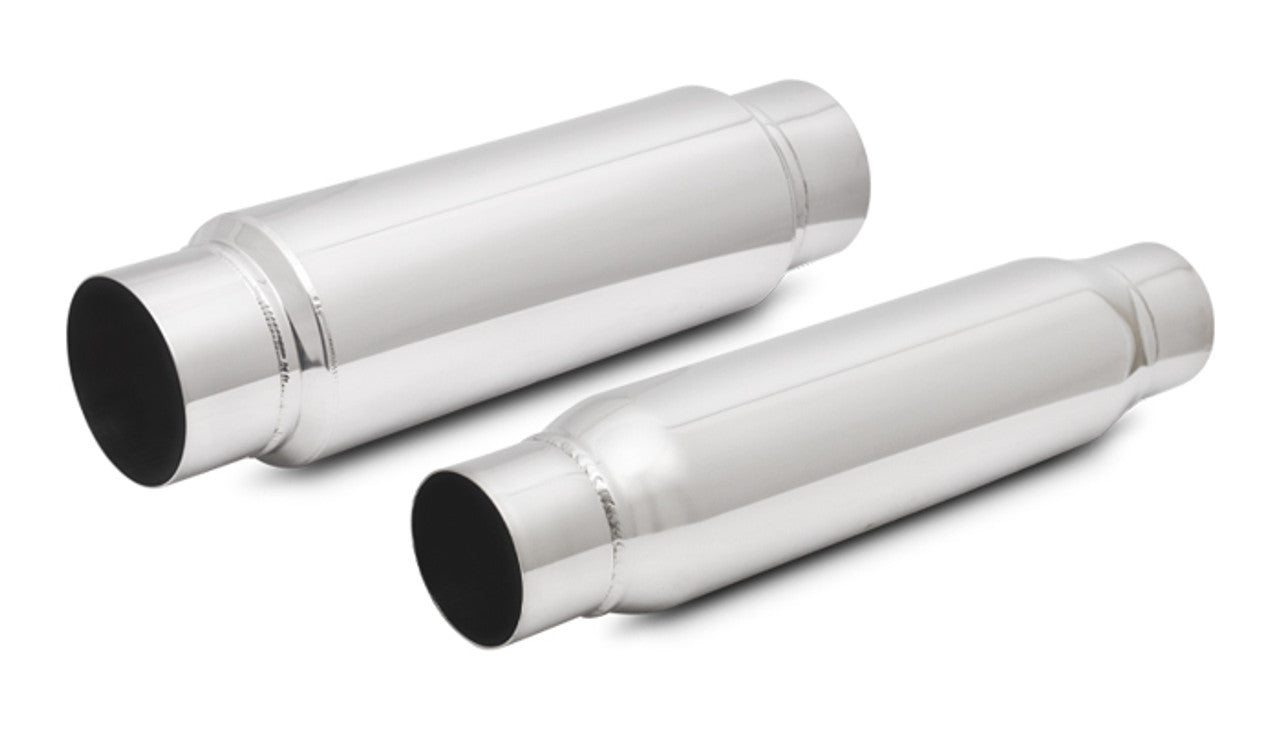 Bottle Style Resonators - Stainless Steel Front View