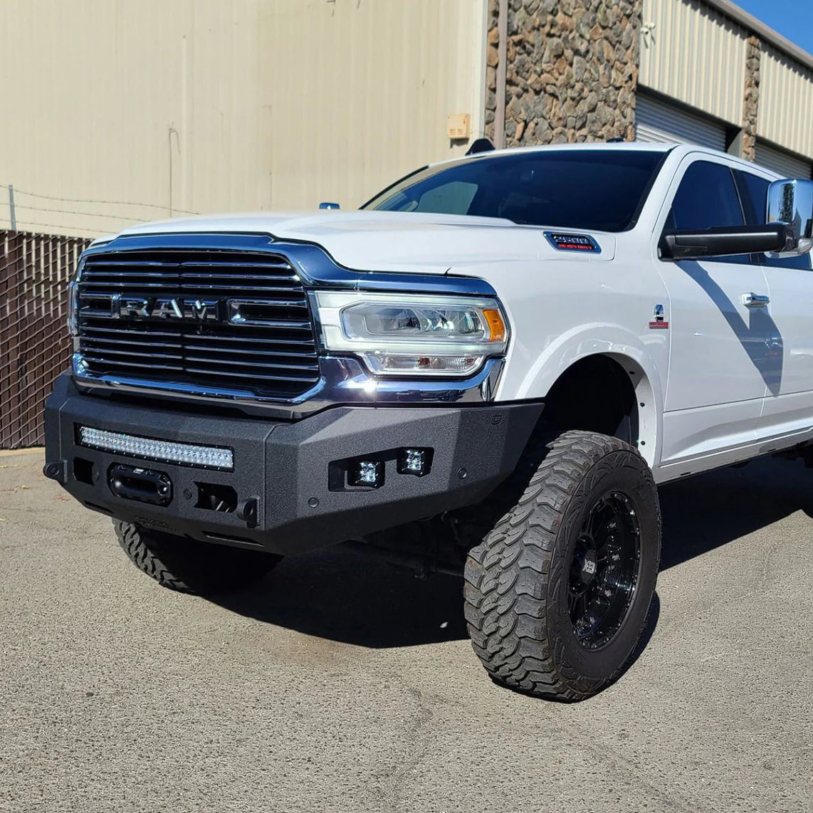 2019-2025 RAM 2500/3500 ATTITUDE SERIES FRONT WINCH BUMPER Front View