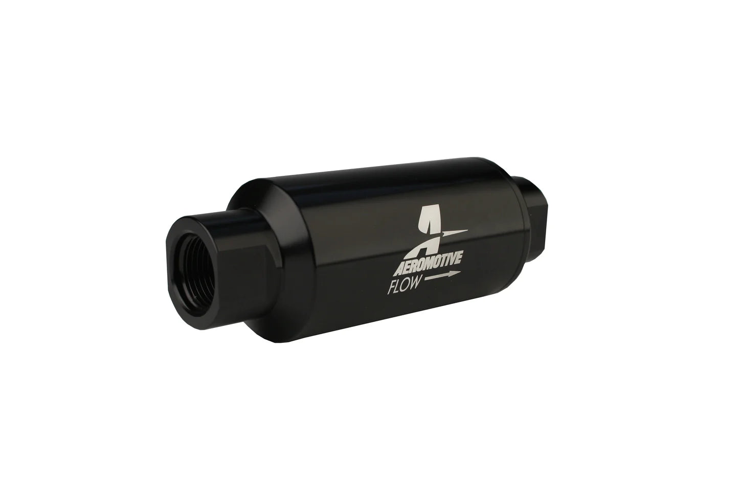 100 Micron Black Fuel Filter with ORB-10 Ports & Stainless Mesh Element