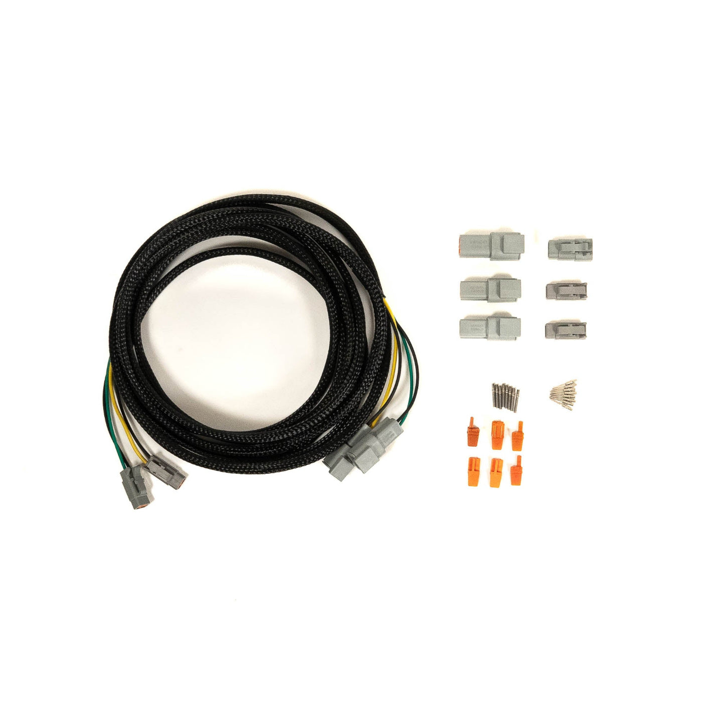 SDHQ Built ARB Twin Air Locker Extension Harness display of included parts 