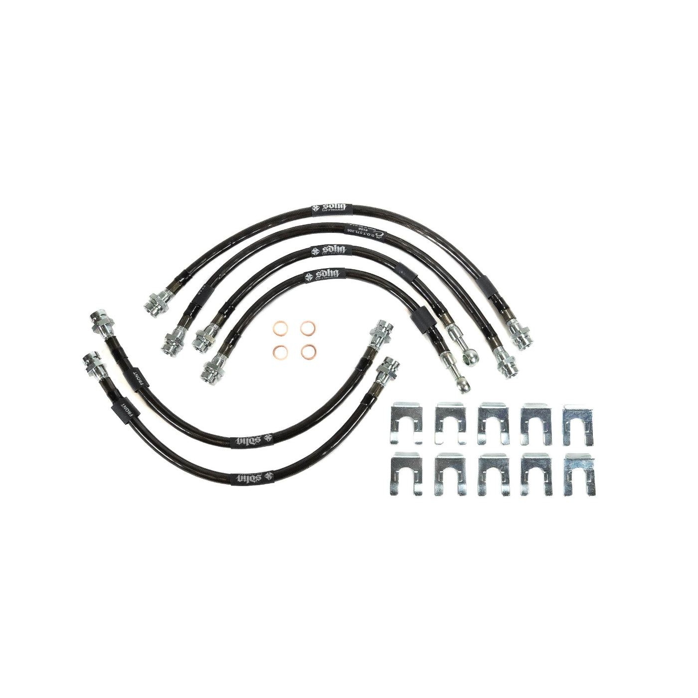 '07-21 Toyota Tundra SDHQ 6 Piece Brake Line Kit