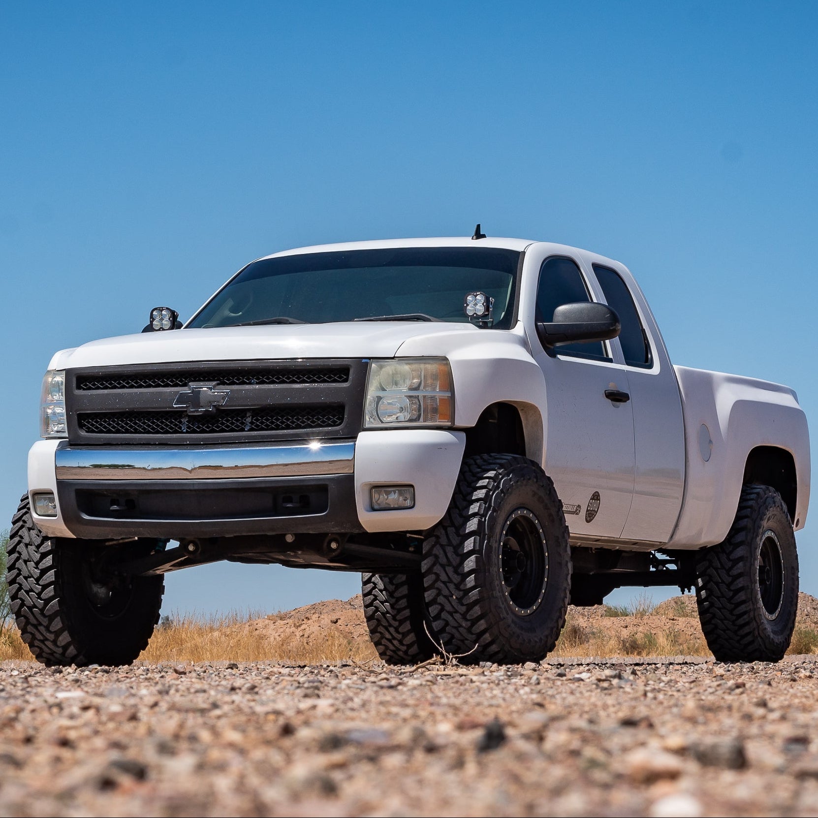 2007.5-2014 Chevy/GMC 2500/3500 SDHQ Built A-Pillar Light Mounts
