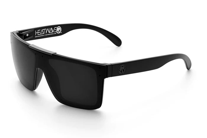 Quatro | Black Frame - Black Lens Polarized Front View