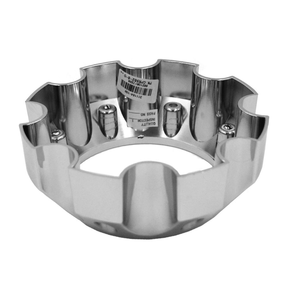 RACELINE 982 RAPTOR CAP CHROME OPEN END 8 LUG