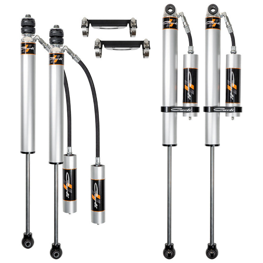 05-24 Ford F250/350 4.5" Lift Backcountry 2.0 Shock Package Display of Included Parts 