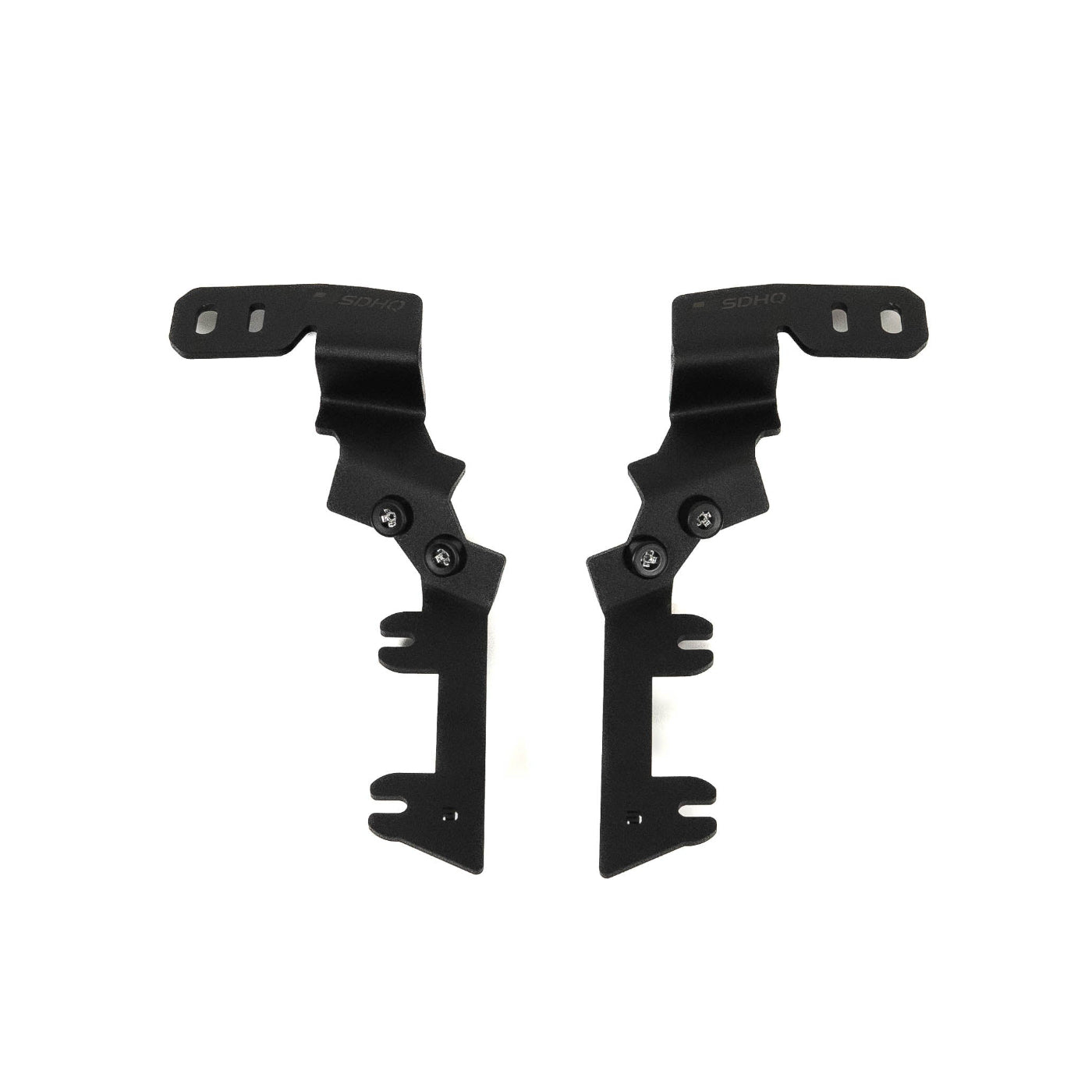 SDHQ Built '23-25 Canyon A-Pillar Light Mounts display of included parts 