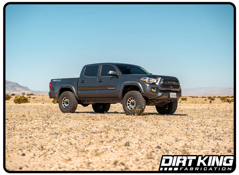 05-23 Tacoma Dirt King 2.5 DCA Remote Reservoir Rear Shocks Display on vehicle 