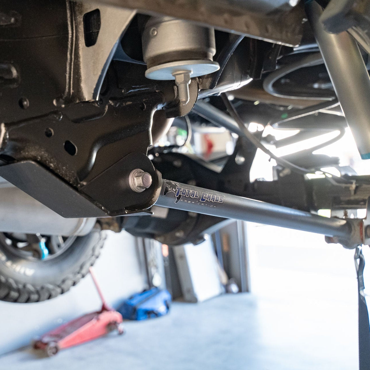 '24+ Tacoma Rear Link Skid Plates Front View