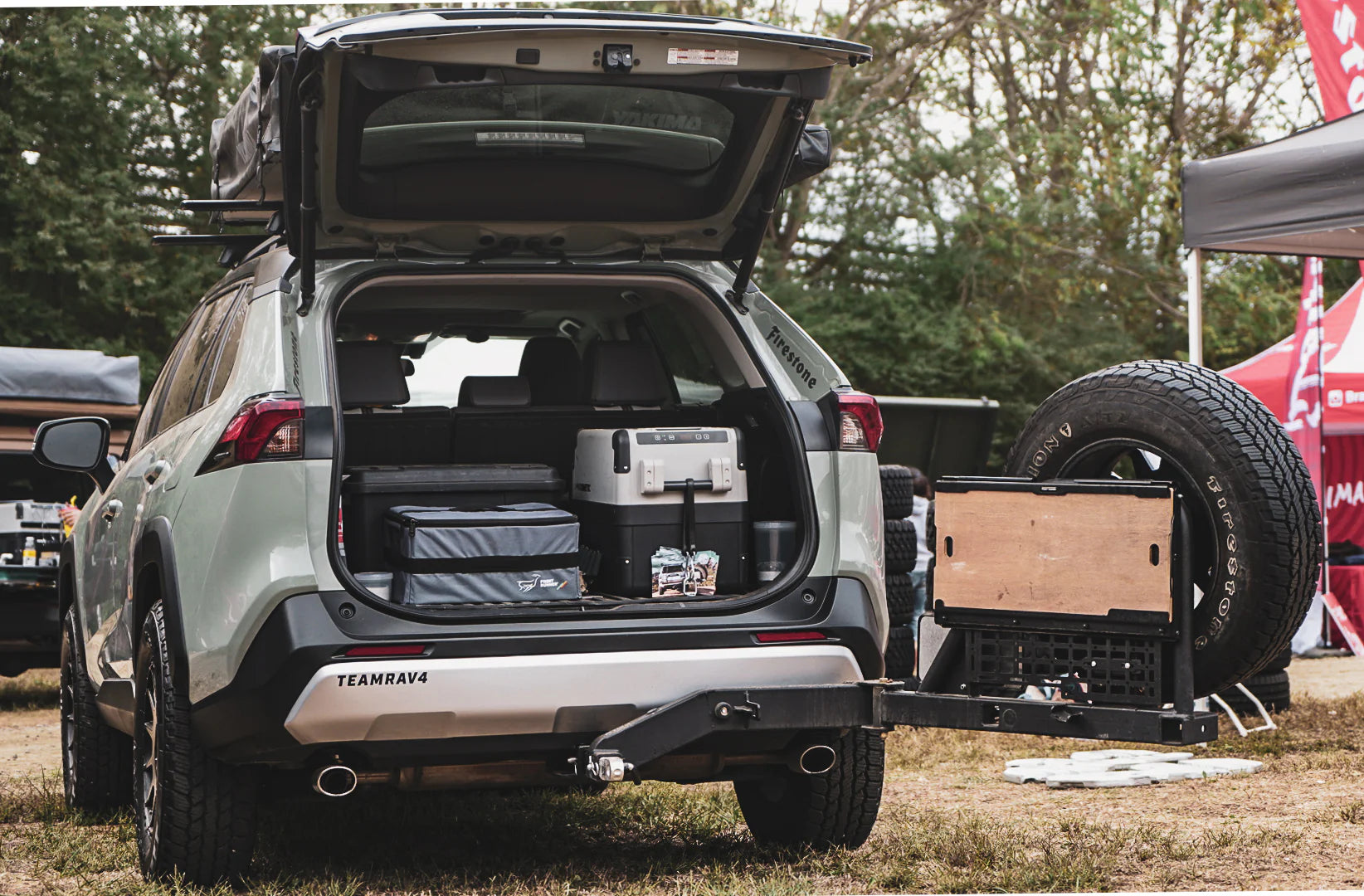 UltraSwing Multi-Fit Spare Tire Hitch Mount | RiGd Supply Front View