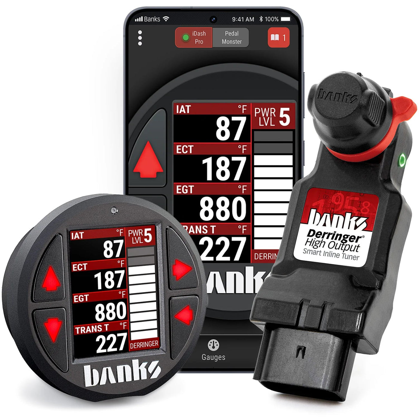 2023 Chevy/GMC 2500/3500 6.6L Duramax, L5P Derringer High Output High Output Tuner with iDash Pro or iDash Data Pro Front View