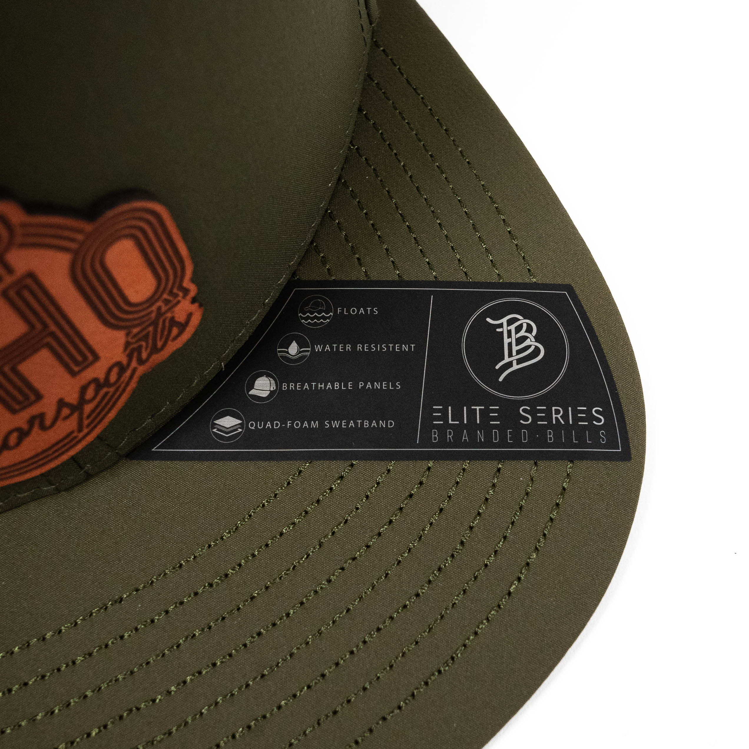 The Elite Hat w/ Leather SDHQ Motorsports Logo