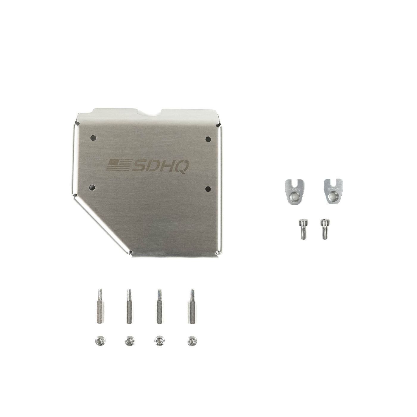 2021+ Ford F-150 Raptor SDHQ Built Complete Protection Package display of included parts and hardware 