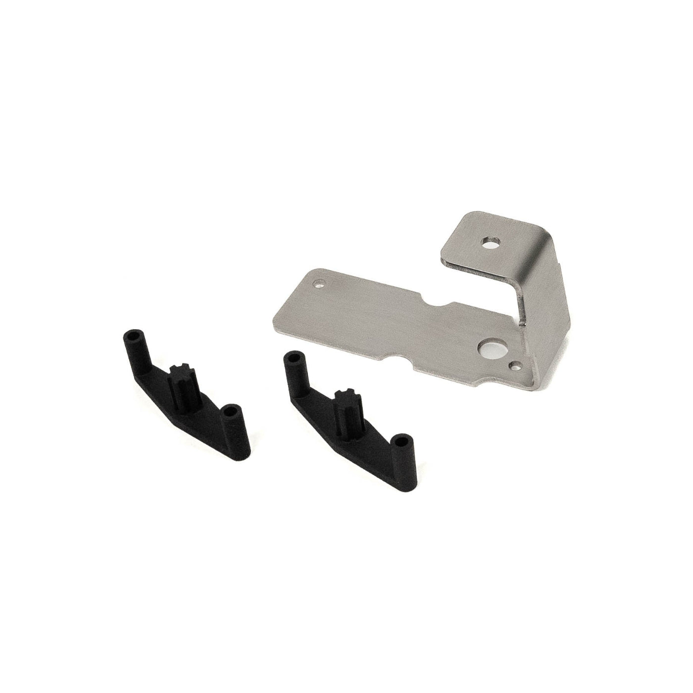 SDHQ Built '21-25 F150 & Raptor Grille Shutter Delete Kit display of included parts and hardware 