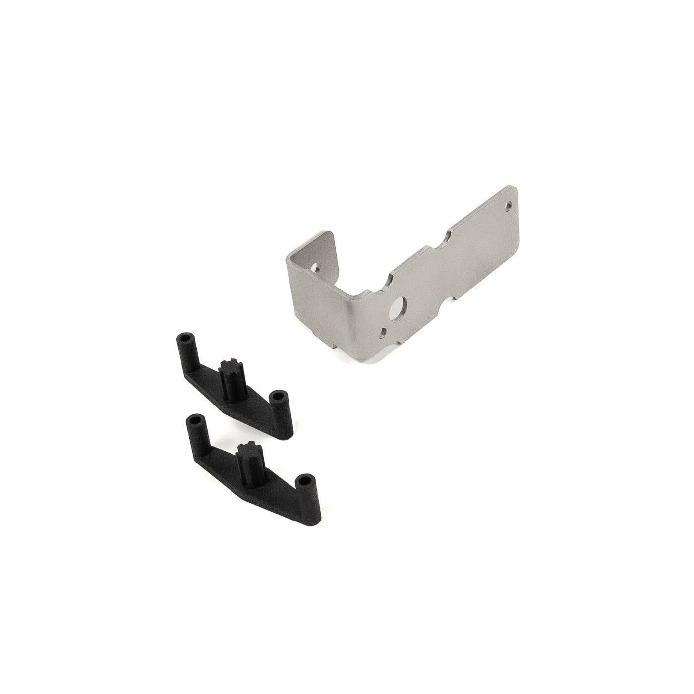 SDHQ Built '21-25 F150 & Raptor Grille Shutter Delete Kit display of included parts and hardware 