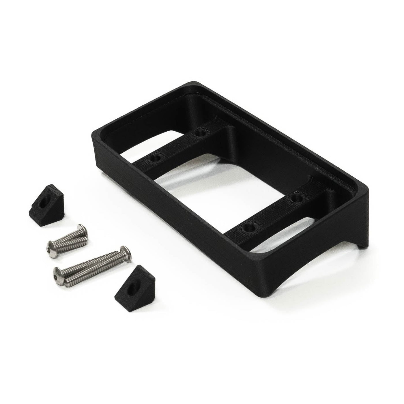 '21-24 Ford F-150 SDHQ Built Switch-Pros SP-9100 Flow Through Center Console Keypad Mount display of included parts and hardware 