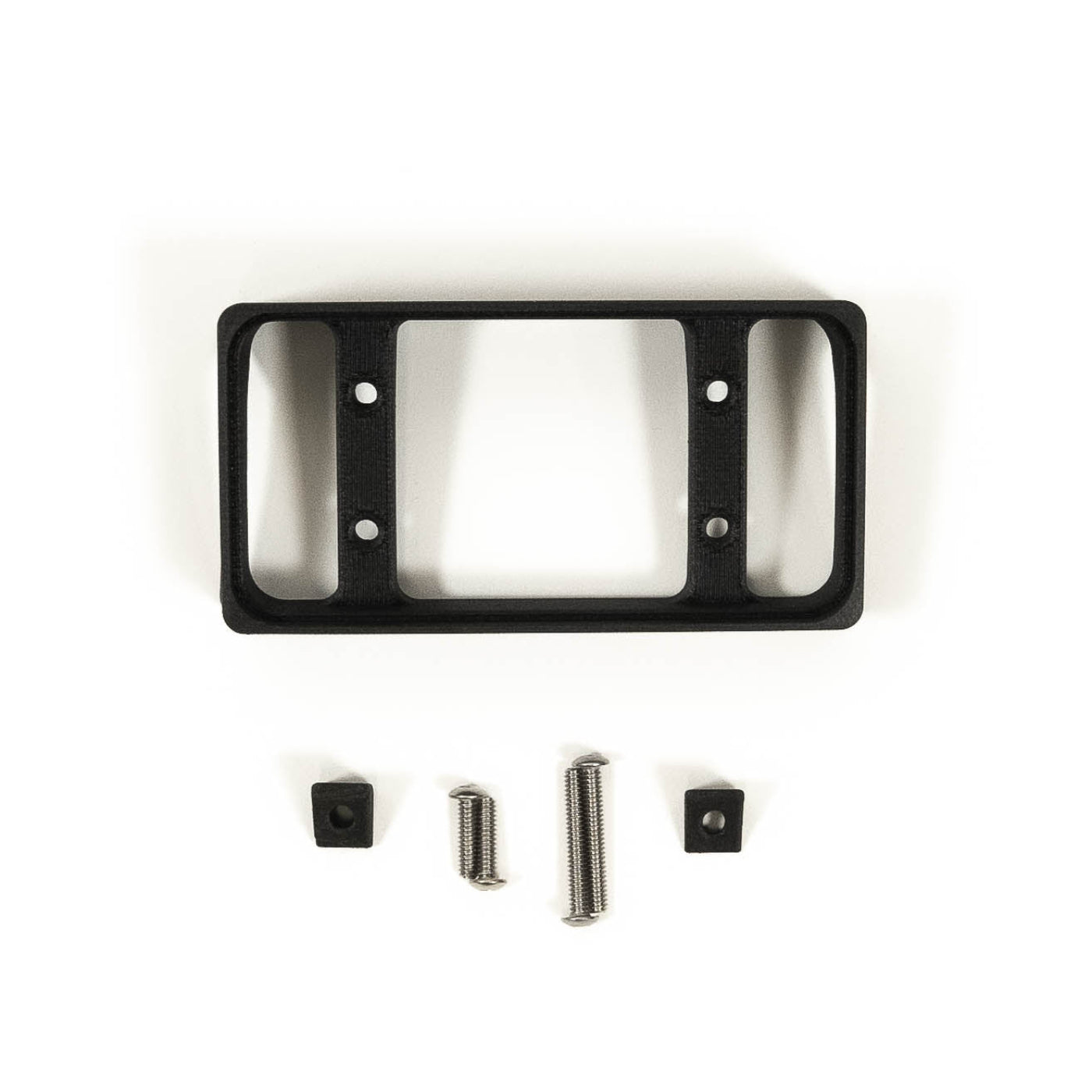 '21-24 Ford F-150 SDHQ Built Switch-Pros SP-9100 Flow Through Center Console Keypad Mount Right Hand Side display of included parts and hardware 