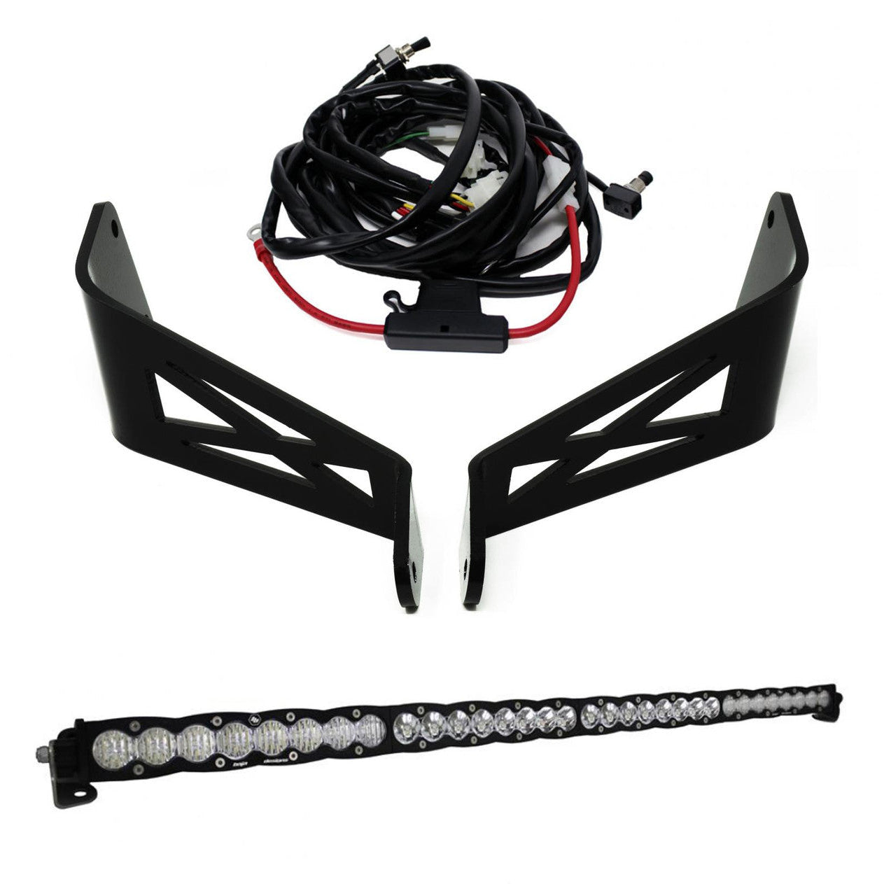 Can-Am S8 40 Inch Roof Mount Light Bar Kit - Can-Am 2017-24 Maverick X3 Front View