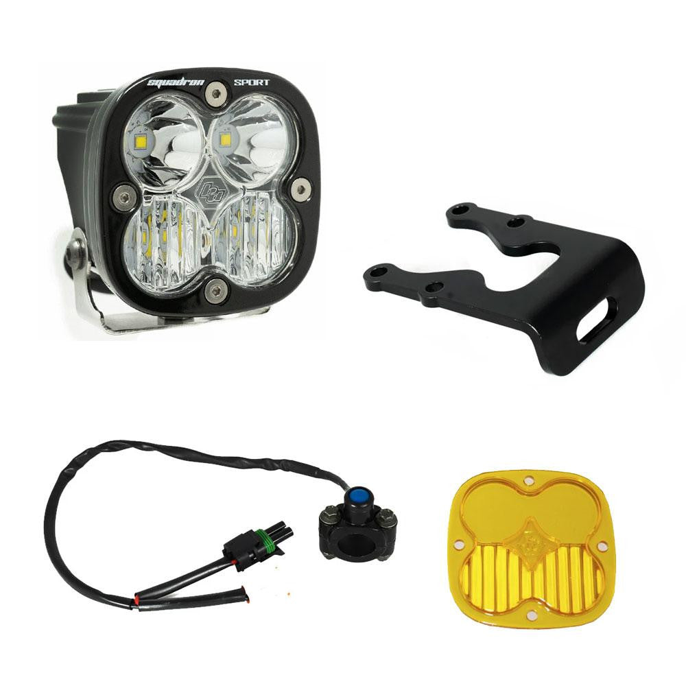 Squadron Sport Headlight Kit - Sur-Ron/Talaria Display of Included Parts 