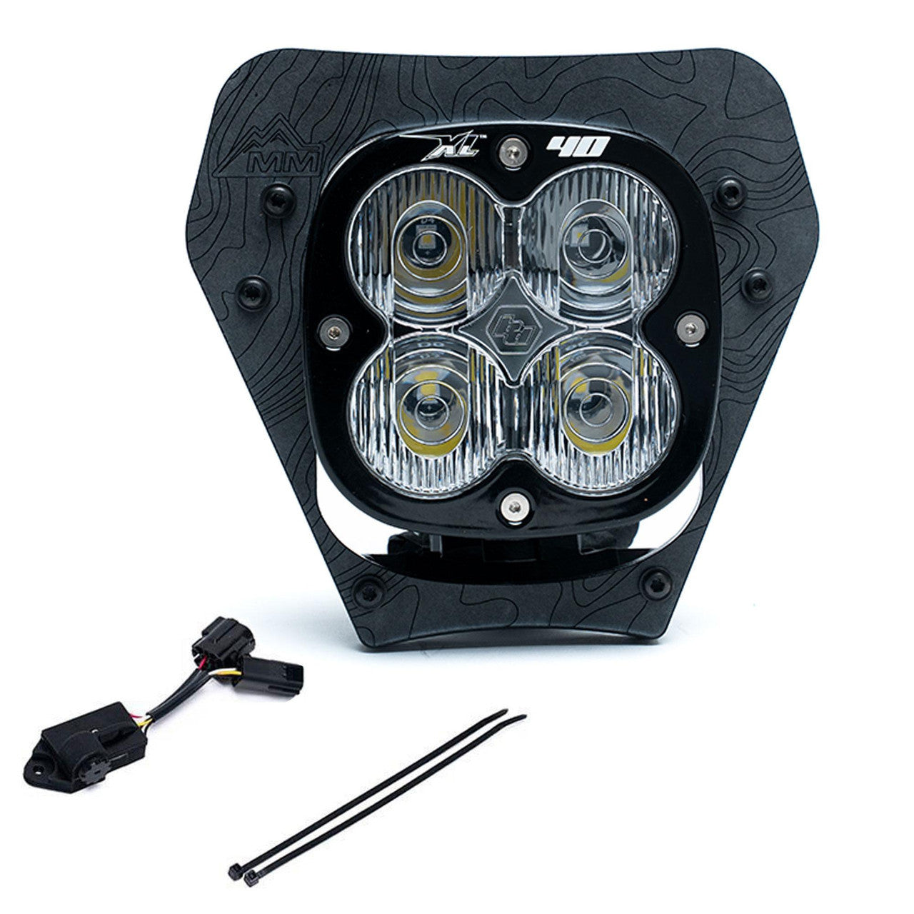XL40 (D/C) LED Headlight Kit w/ Dimmer - KTM 150-300 XC-W; 350-500 XW-