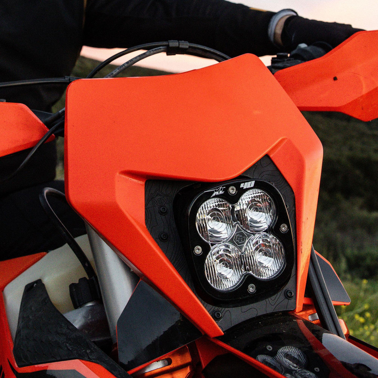 XL40 (D/C) LED Headlight Kit w/ Hi-Low Harness - KTM 350/500 EXC-F ('24-25)