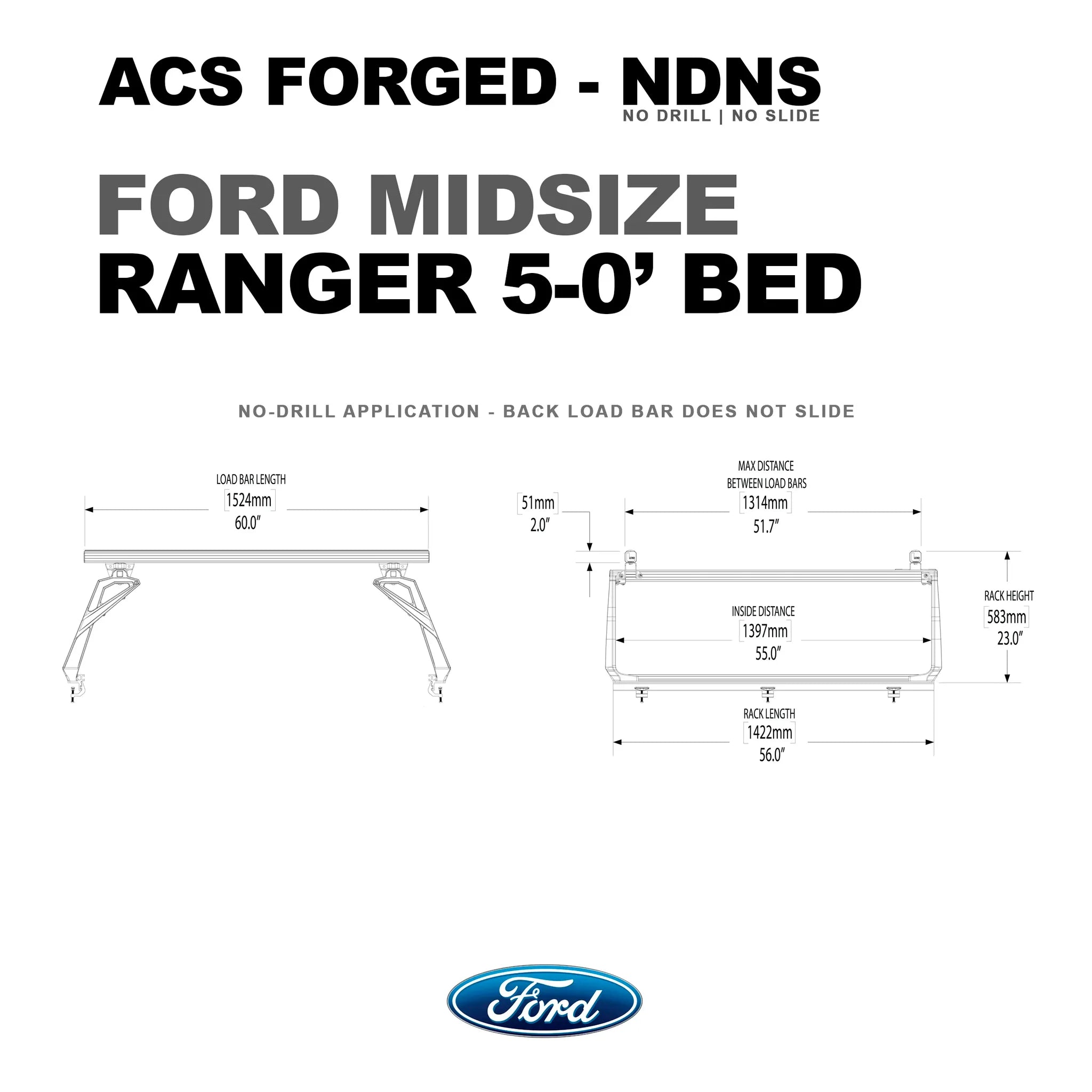 Active Cargo System - FORGED NO DRILL - Ford