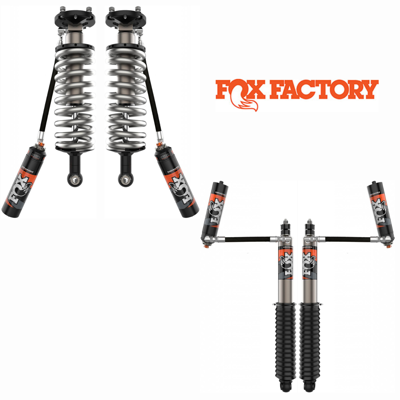 '22-23 Toyota Tundra FOX 2.5 ELITE SERIES RR Coilovers & Rear Shocks (w/ 0-1.5" Rear Lift) w/ Upper Arms & Trailing Arm Combo Kit