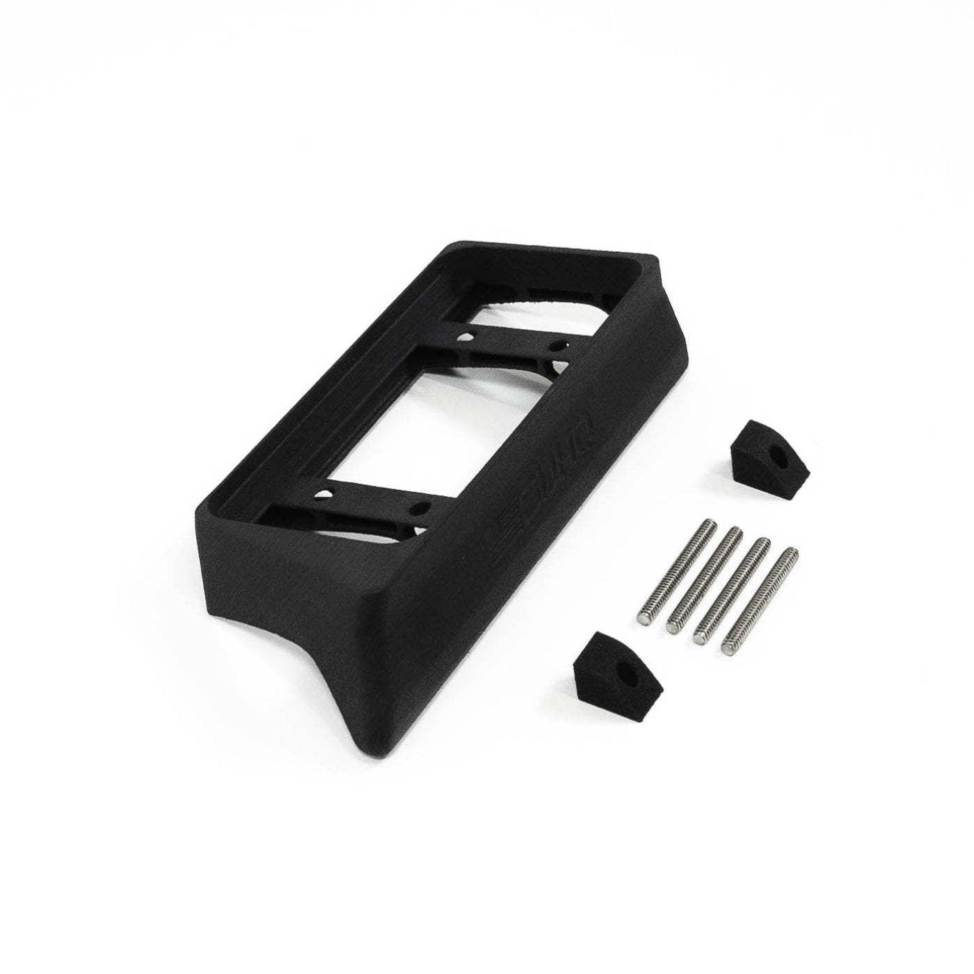 '15-20 Ford F150 SDHQ Built Switch Pros SP-9100 Flow Through Center Console Keypad Mount display of included parts and hardware 