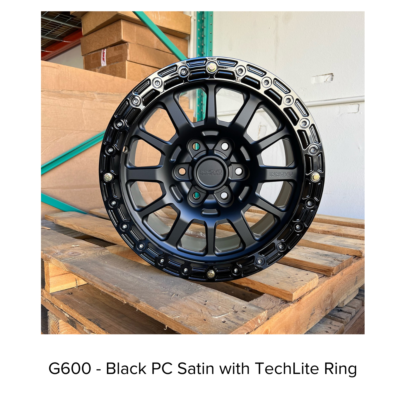 G600 Simulated Beadlock Wheel 20x9.0" 8 Lug - TechLite Ring display