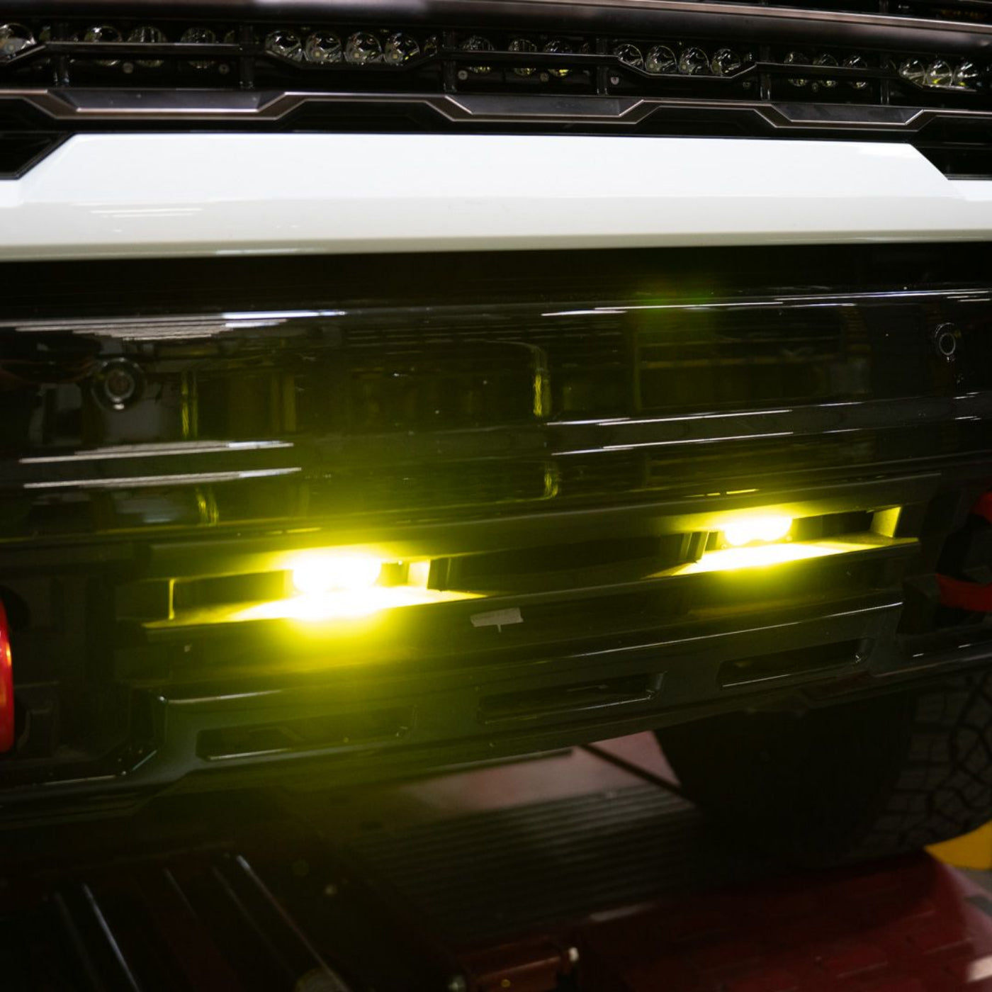 SDHQ Built '24-25 GMC Sierra 2500/3500 Bumper S2 Pod Mounting Kit installed 