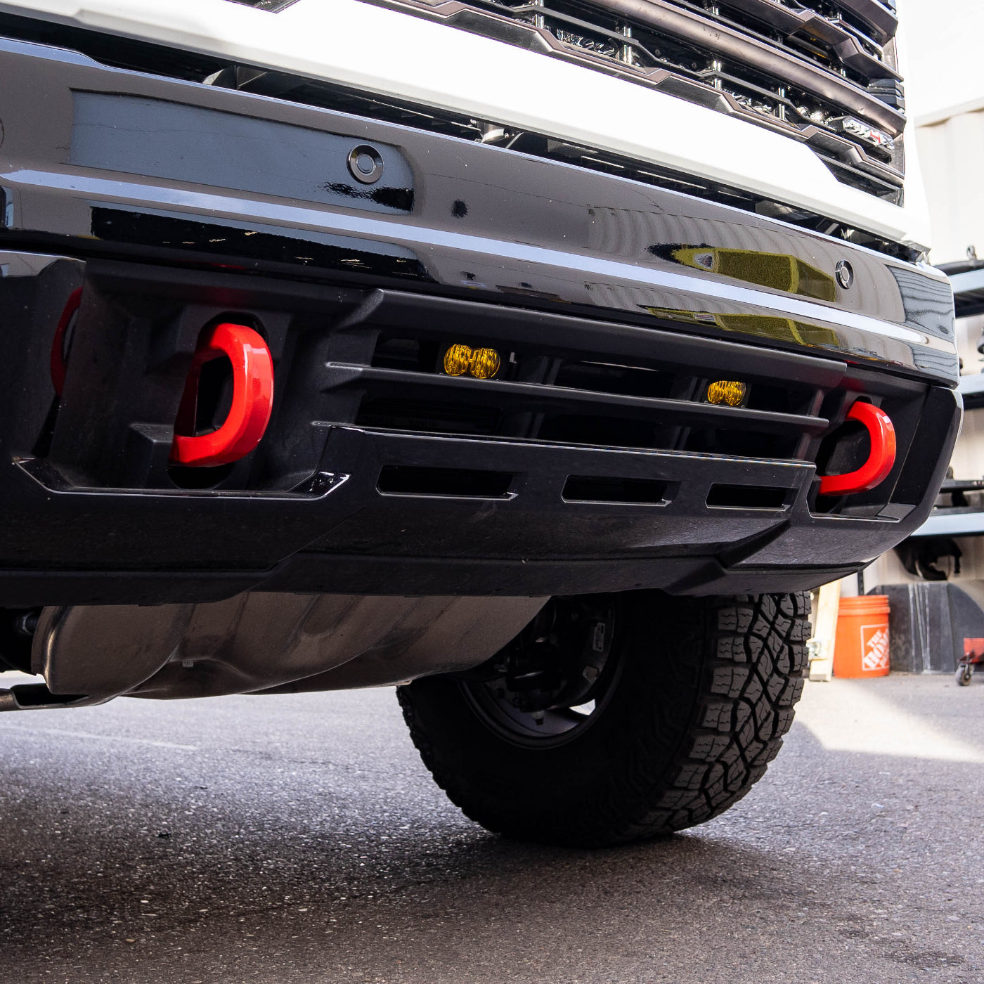 SDHQ Built '24-25 GMC Sierra 2500/3500 Bumper S2 Pod Mounting Kit installed 