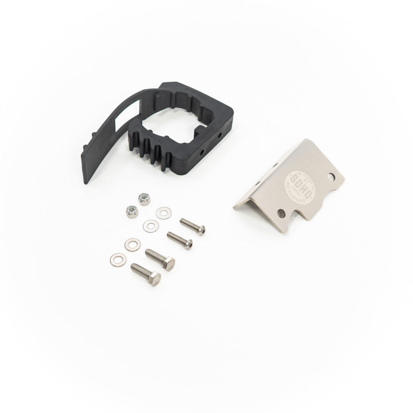 SDHQ Built GPI Fuel Pump Quick Fist Mount display of included parts and hardware 