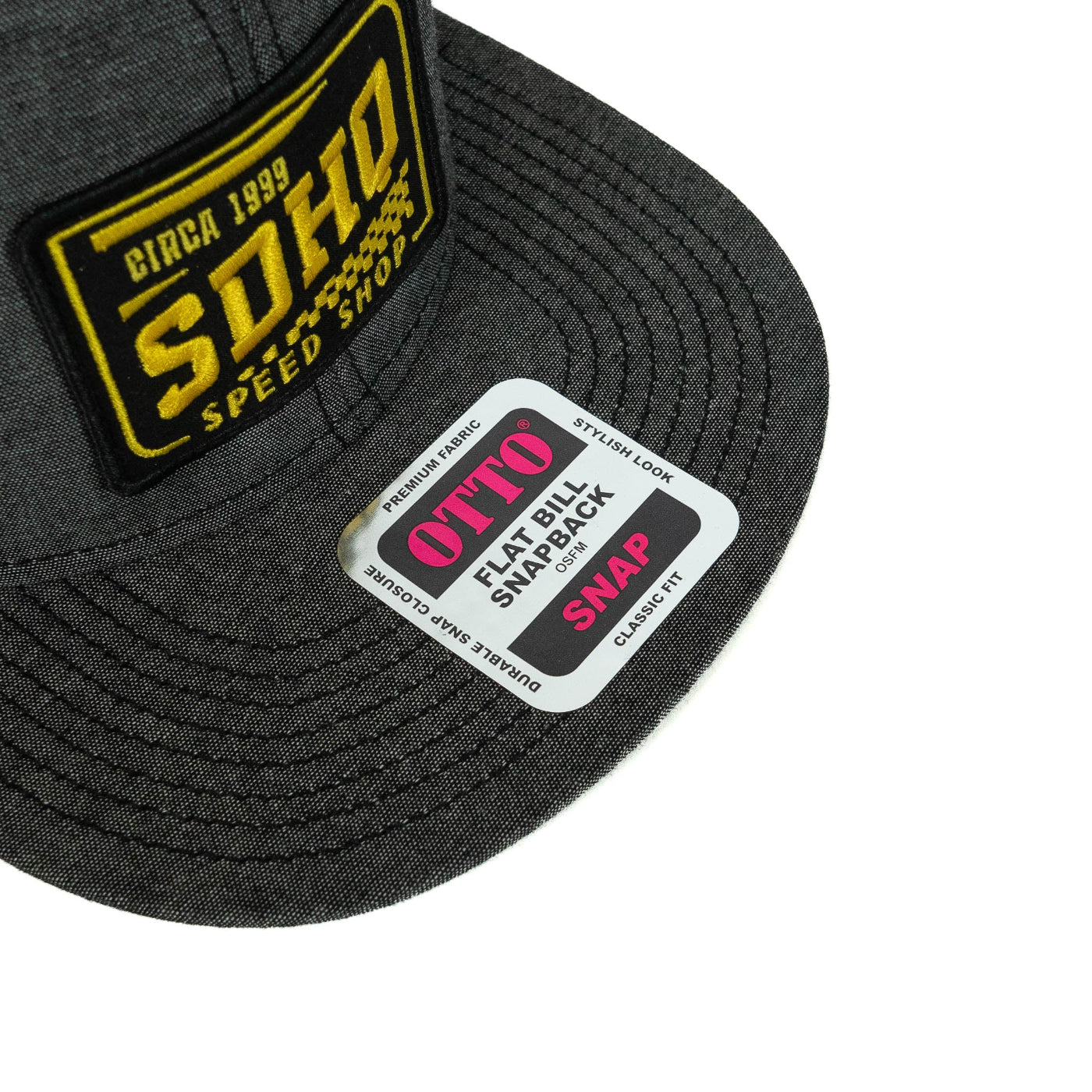 SDHQ Speed Shop Flat Bill Trucker Hat