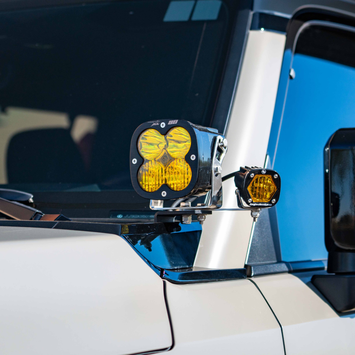 SDHQ Built 2024-2025 GX550 Laser-Cut A-Pillar Cowl Panels | Gloss Black installed 