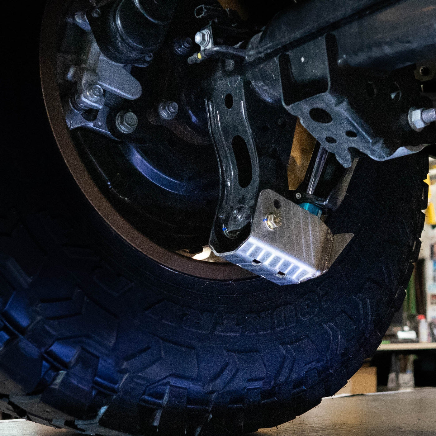 SDHQ Built 2024+ GX550 Rear Shock Guards installed 