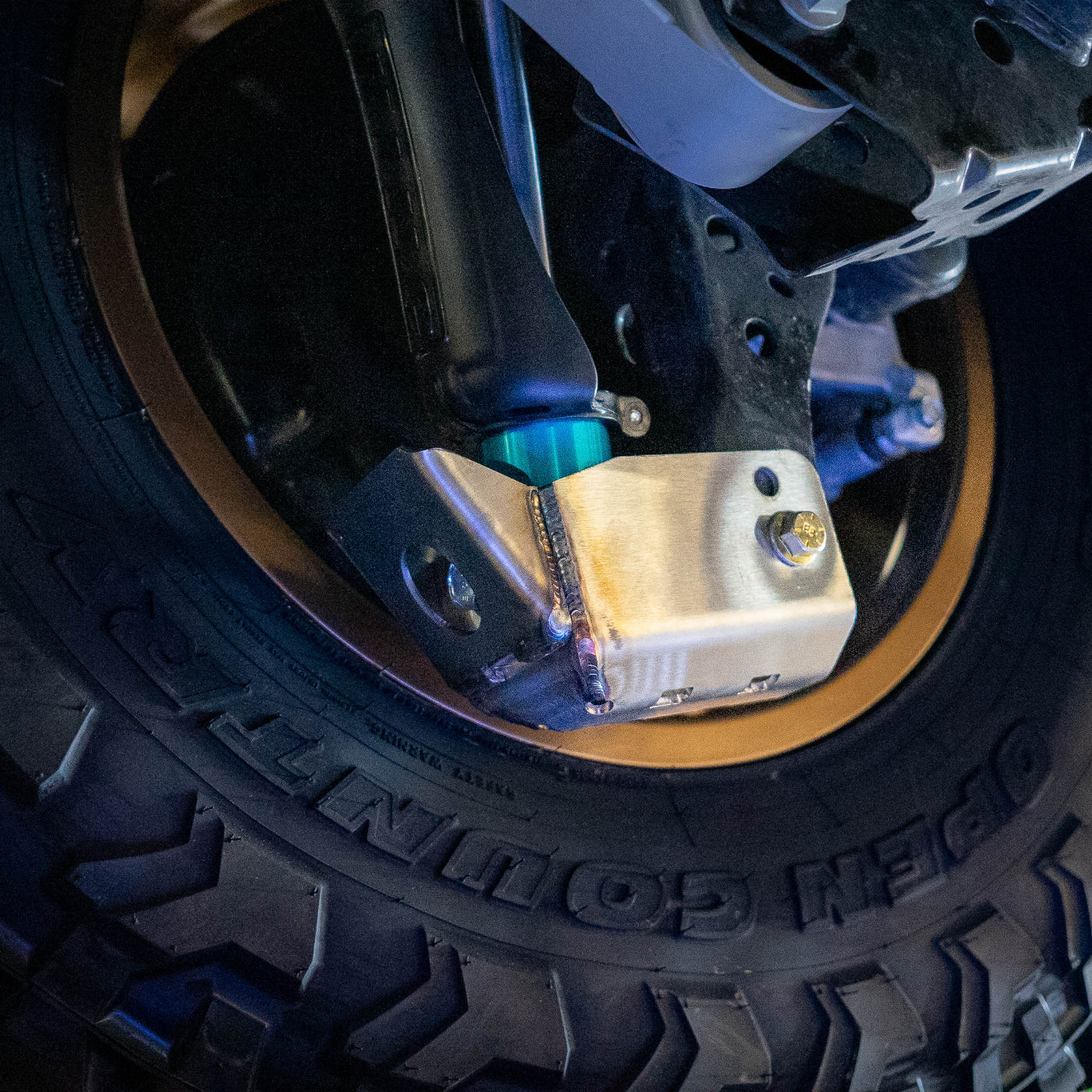 SDHQ Built 2024+ GX550 Rear Shock Guards installed 