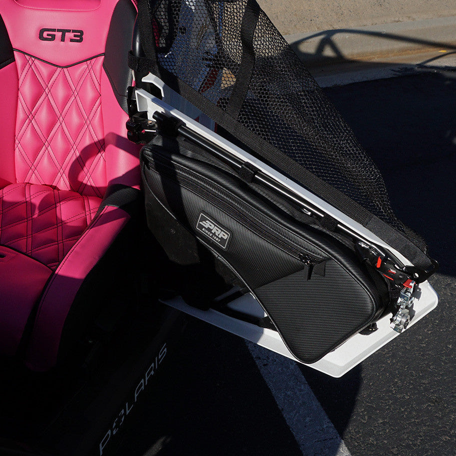 PRP Door Bag with Knee Pad for Polaris RZR 200 (Pair) Front View