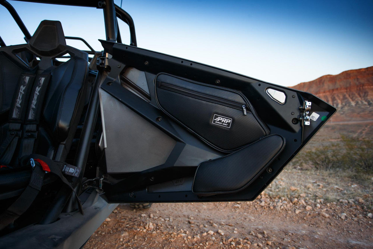 PRP Front Door Bags with Knee Pad for Polaris RZR PRO XP, PRO R, Turbo R (Pair)