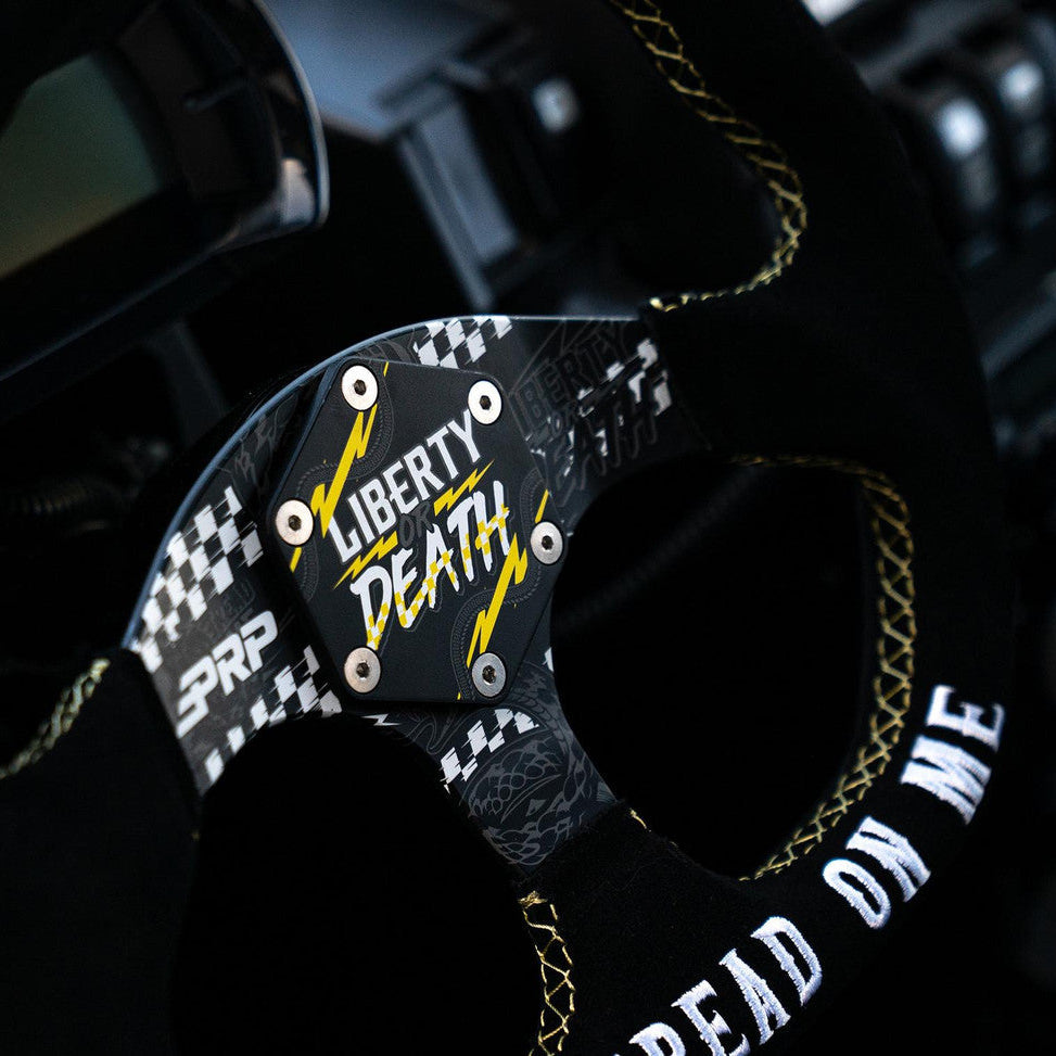PRP Steering Wheel Center Cap (Liberty or Death) Front View