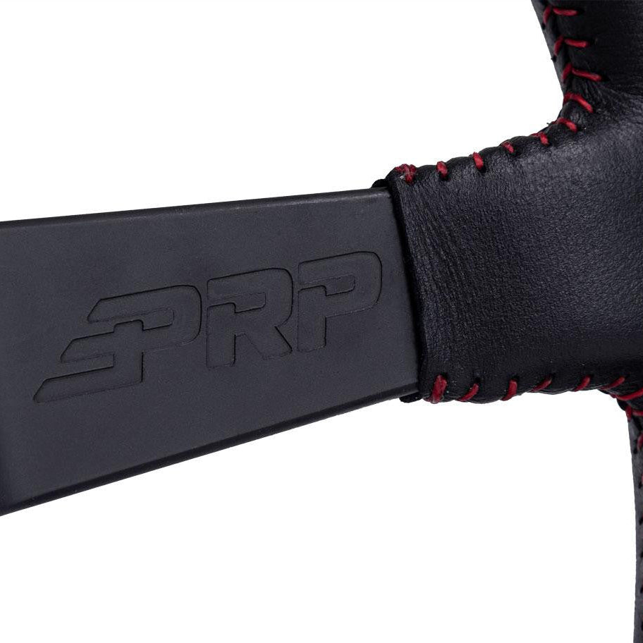 PRP Deep Dish Leather Steering Wheel Front View