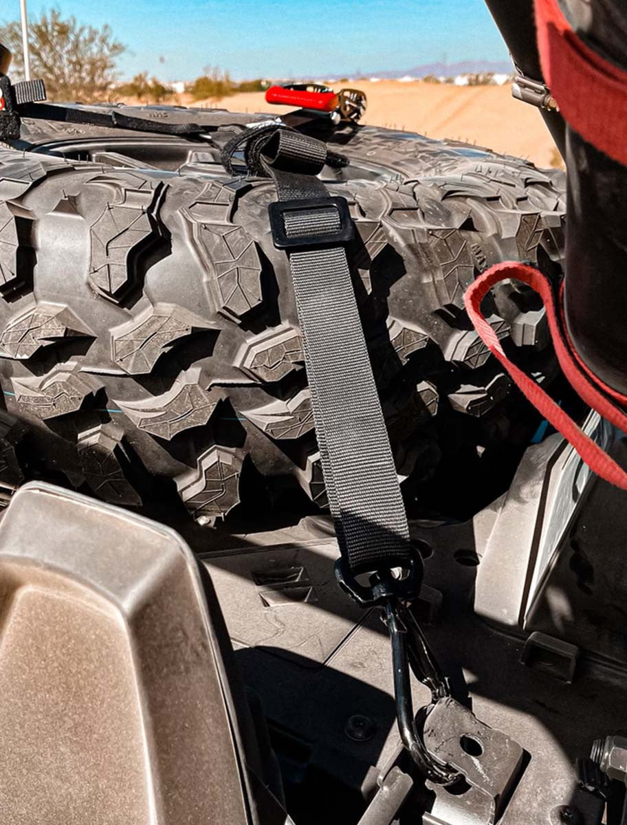 Spare Tire 3-Point 1.5 in. Tie Down w/ Swivel Hooks