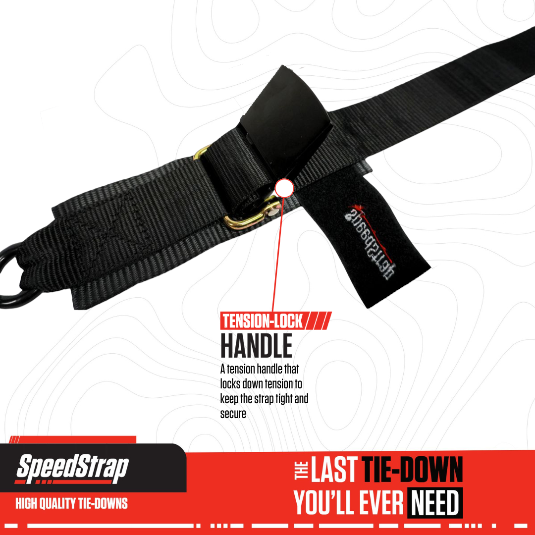 2” x 4’ Marine Transom Tie-Down Straps with Snap S-Hooks (2 Pack)