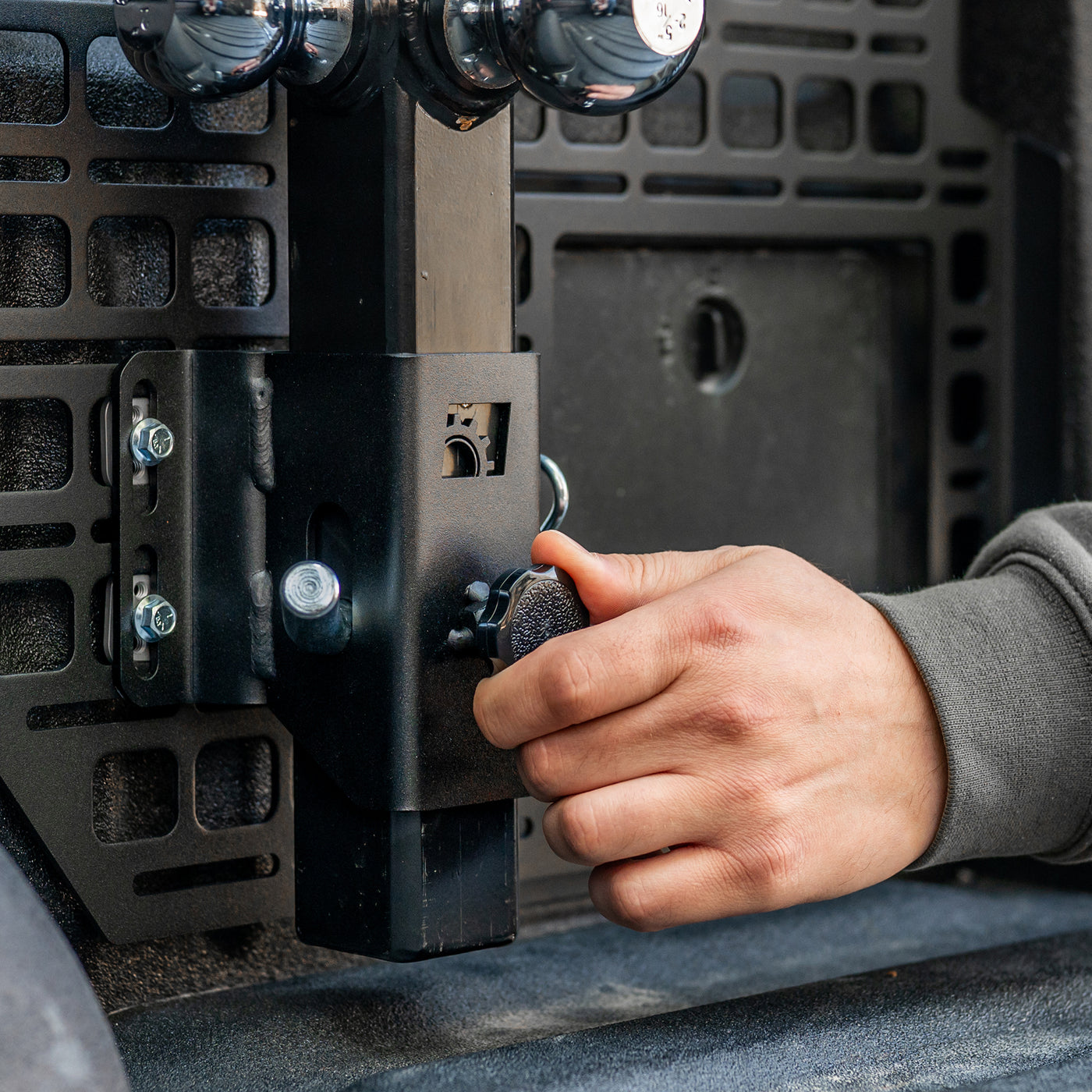 BUILTRIGHT | Hitch Holder - Trailer Hitch Mounting Bracket