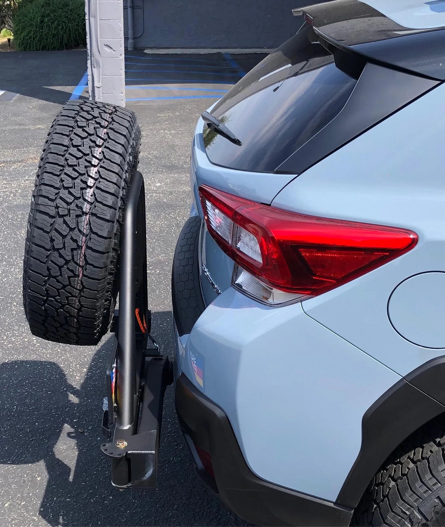 UltraSwing Multi-Fit Spare Tire Hitch Mount | RiGd Supply Front View
