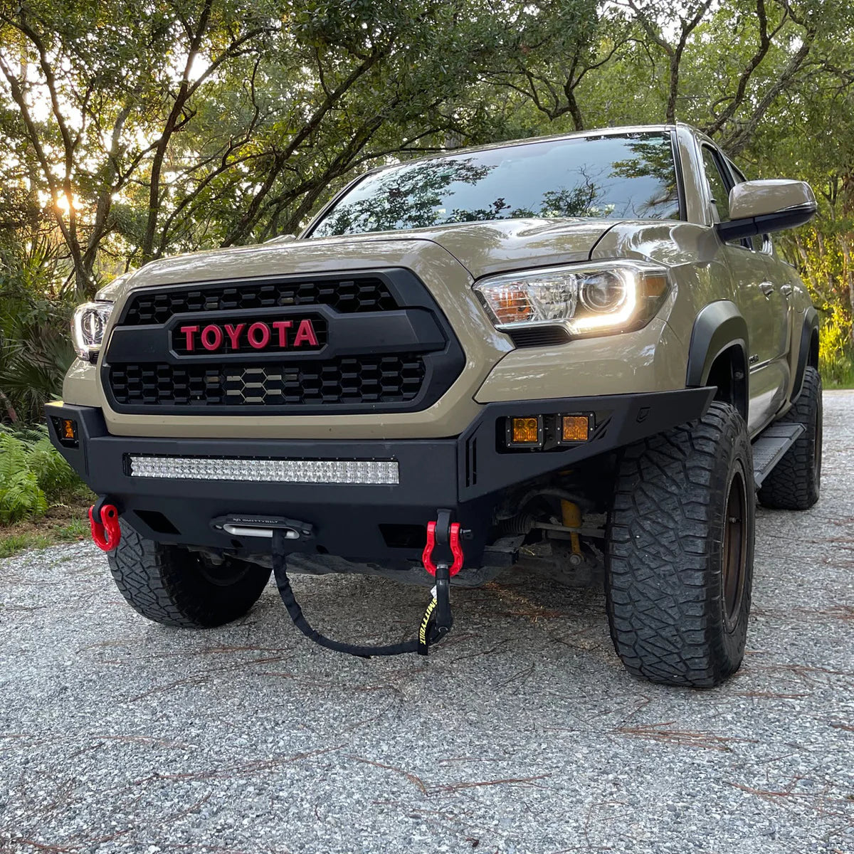 2016-2023 TOYOTA TACOMA OCTANE FRONT WINCH BUMPER Front View