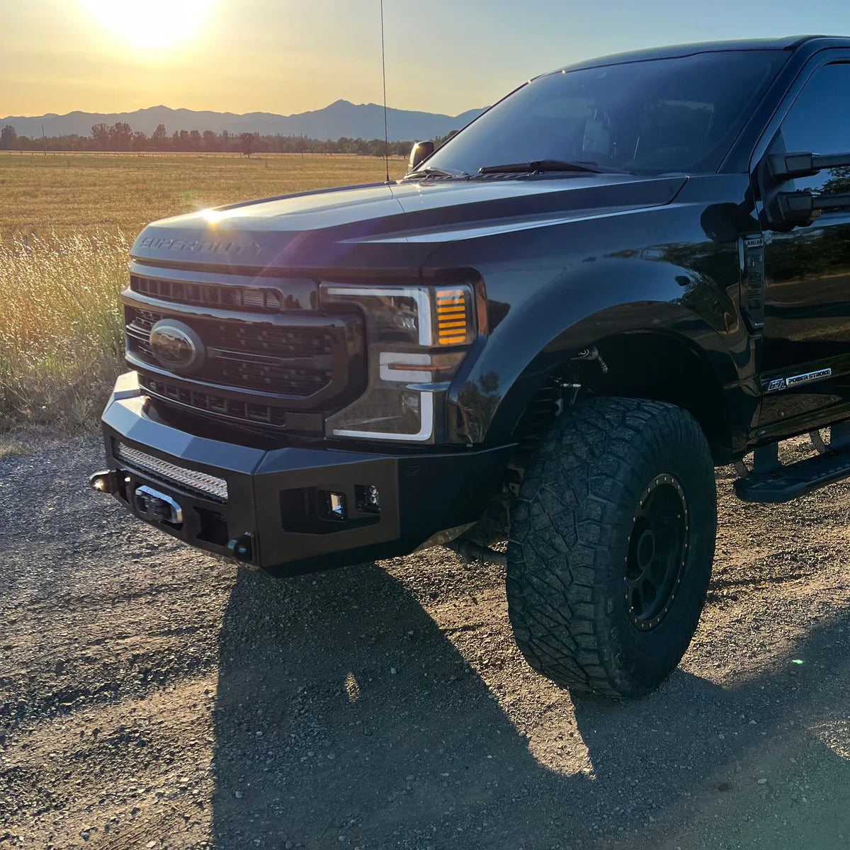 2017-2022 FORD SUPERDUTY F250/F350 ATTITUDE SERIES FRONT WINCH BUMPER Front View