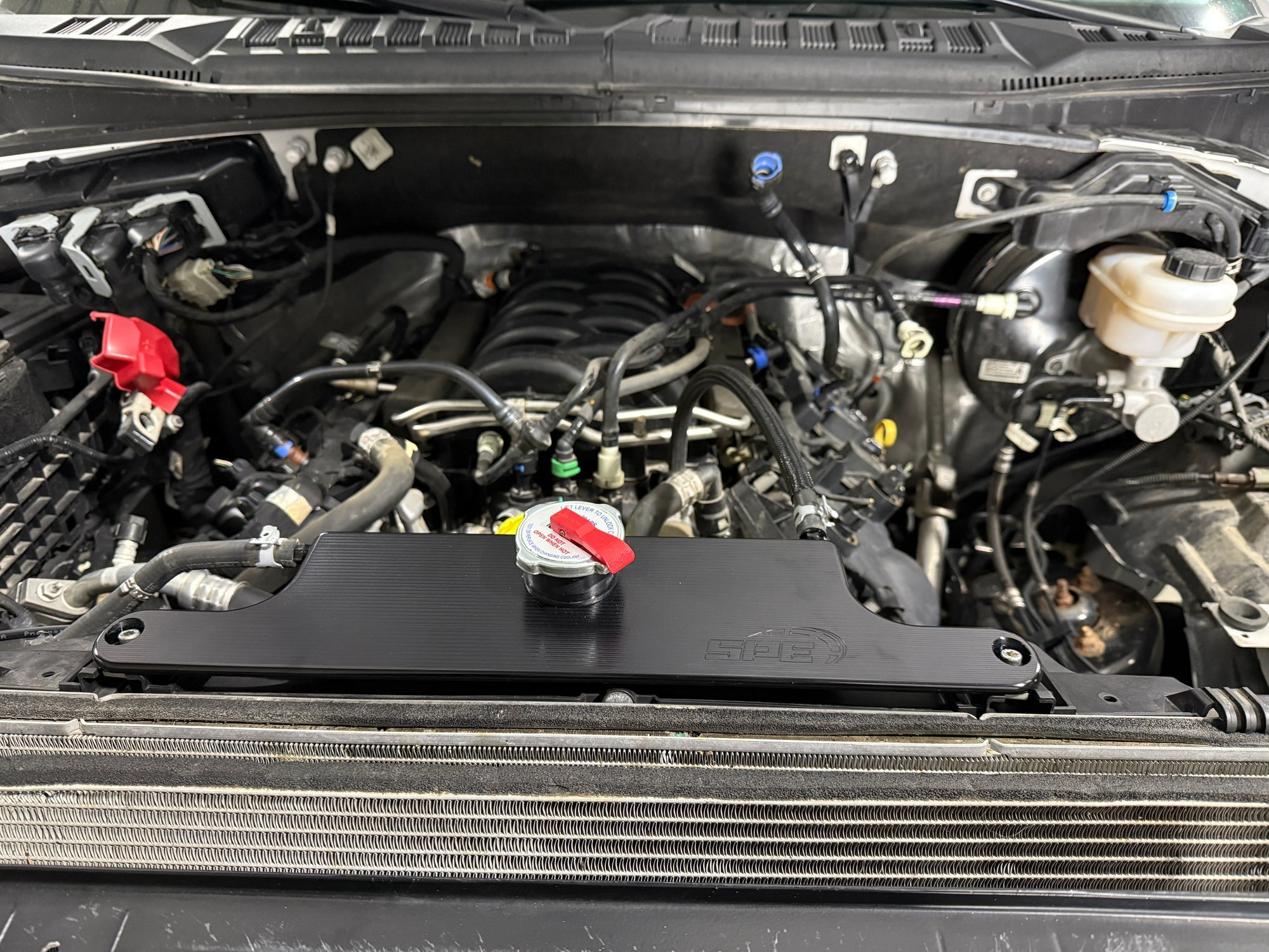 SPE Motorsport F150 Billet Degas Tank Front View