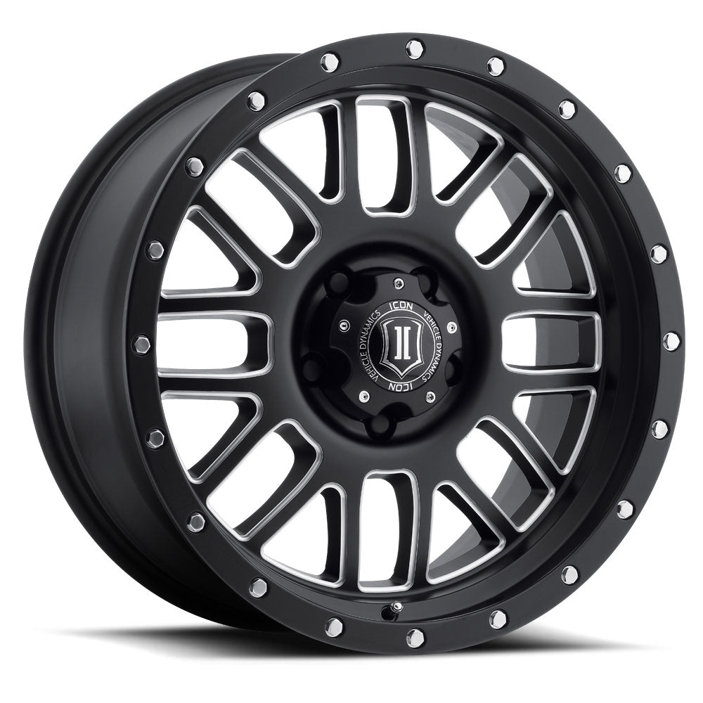 ICON ALLOYS | Alpha / Black with Machined Windows and Black Ring